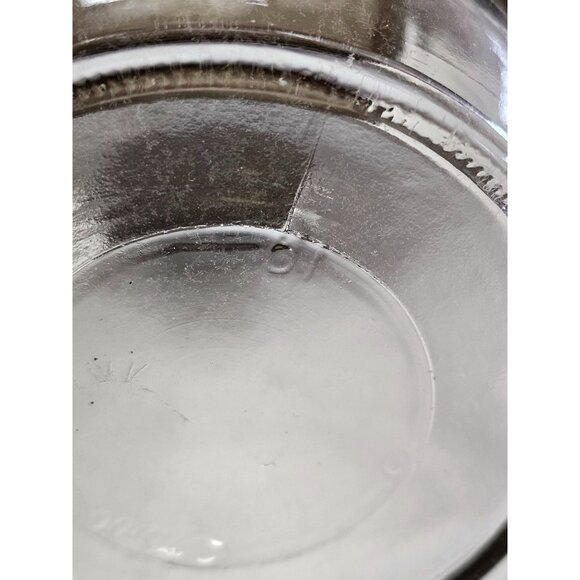 Vintage Clear Glass Kerr Jar With Metal Lid - Picture 7 of 11